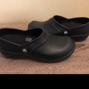 Crocs clogs in black - size 10